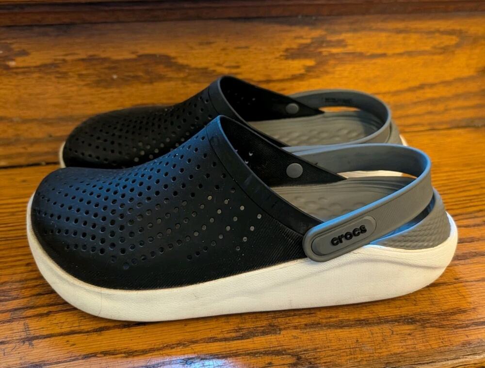 Crocs LightRide Mules Clogs Shoes Women's 9 Black